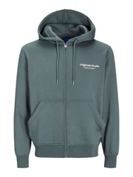 Jack & Jones Sweatjacke Dunkelgrün/Grün/Blau/Dunkelblau