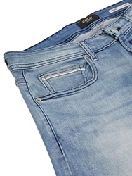 Replay Straight-Jeans Herren Grover Denim Hose Hellblau/Blau