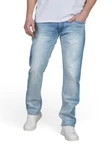 Replay Straight-Jeans Herren Grover Denim Hose Hellblau/Blau