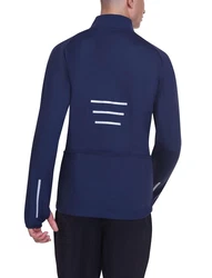 TCA Fahrradjacke Herren Thermische Radlaufjacke Dunkelblau/Blau