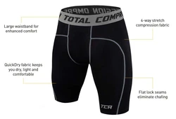 TCA Funktionsshorts Herren Kompressionsshorts (1-tlg) Dunkelgrün