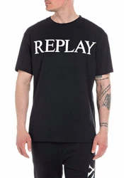 Replay T-Shirt Blau/Schwarz/Rot
