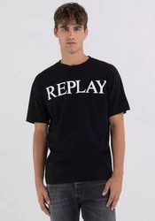Replay T-Shirt Blau/Schwarz/Rot
