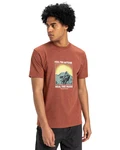 Quiksilver T-Shirt Feel The Outside Braun/Dunkelrot/Orange/Rot/Bordeaux