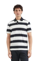 Marc O'Polo Poloshirt Bio-Baumwolle Dunkelblau/Weiß/Rot/Grau