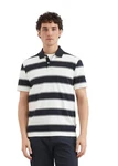 Marc O'Polo Poloshirt Bio-Baumwolle Dunkelblau/Weiß/Rot/Grau