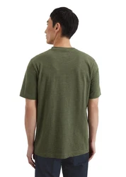 Marc O'Polo T-Shirt Single-Slub-Jersey Dunkelgrün/Grün/Khaki