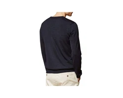 MAERZ Muenchen Strickpullover Dunkelblau/Blau