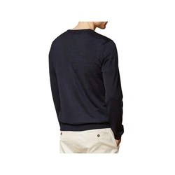 MAERZ Muenchen Strickpullover Dunkelblau/Blau