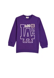 Sweatshirt Rundhalsausschnitt Mit Aufdruck