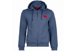 HUGO Sweatjacke Daple Dunkelblau/Blau/Hellblau