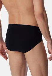 Schiesser Slip 3er Pack 95/5 Essentials Organic Cotton Schwarz/Dunkelblau