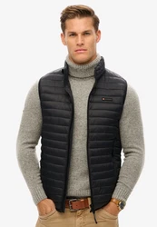 Superdry Steppweste FUJI LITE GILET Schwarz/Dunkelgrau