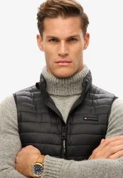 Superdry Steppweste FUJI LITE GILET Schwarz/Dunkelgrau