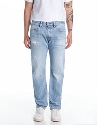Replay Straight-Jeans DERYCK Hellblau/Blau