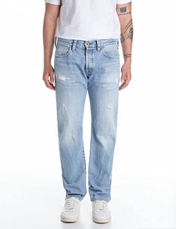 Replay Straight-Jeans DERYCK Hellblau/Blau
