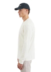 Marc O'Polo Langarmshirt Khaki/Weiß/Grau/Beige