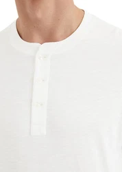 Marc O'Polo Langarmshirt Khaki/Weiß/Grau/Beige