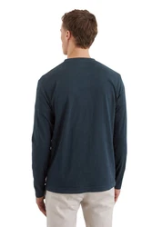 Marc O'Polo Langarmshirt Dunkelblau/Grau/Blau/Hellblau