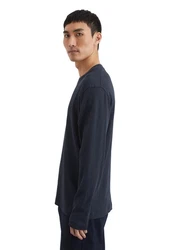 Marc O'Polo Langarmshirt Dunkelblau/Grau