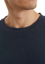 Marc O'Polo Langarmshirt Dunkelblau/Grau