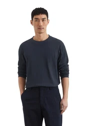 Marc O'Polo Langarmshirt Dunkelblau/Grau
