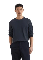 Marc O'Polo Langarmshirt Dunkelblau/Grau