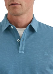 Marc O'Polo Langarm-Poloshirt Grau/Blau/Hellblau/Türkis