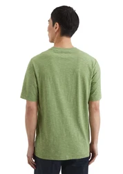 Marc O'Polo T-Shirt Single-Slub-Jersey Dunkelgrün/Grün/Hellgrün