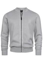 Indicode Strickjacke INLaos Grau/Hellgrau