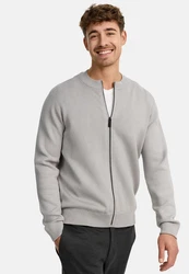 Indicode Strickjacke INLaos Grau/Hellgrau
