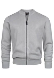 Indicode Strickjacke INLaos Grau/Hellgrau