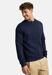 Indicode Strickjacke INLaos Dunkelblau/Blau/Hellblau
