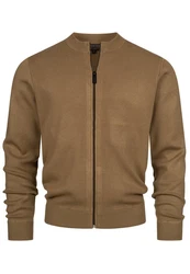 Indicode Strickjacke INLaos Khaki/Braun/Beige