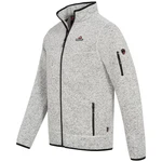 Hhenhorn Strickfleecejacke Tacul Herren Strickjacke Outdoor Sweatshirt Hellgrau/Grau/Rot