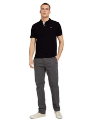 TOM TAILOR T-Shirt Poloshirt Dunkelblau/Blau