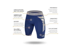 TCA Funktionsshorts Herren CarbonForce Pro Thermo Shorts Rot