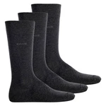 BOSS Kurzsocken Herren Socken, 3er Pack - Finest Soft Cotton Schwarz/Dunkelgrau/Grau/Dunkelblau