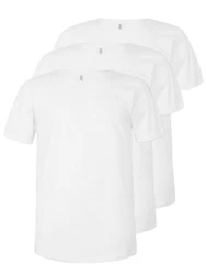 ESGE Unterziehshirt 3er Pack Herren T-Shirt Monaco Elastic-Sin Weiß/Grau/Creme
