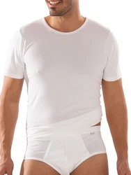ESGE Unterziehshirt 3er Pack Herren T-Shirt Monaco Elastic-Sin Weiß/Grau/Creme