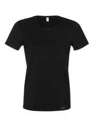 CiTO Unterziehshirt Herren Shirt 1/2 Arm Rundhals Schwarz