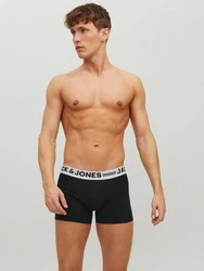 Jack & Jones Unterhemd Sense Trunks 3-Pack 3612 Schwarz (3612)