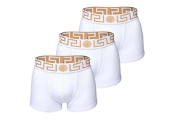 Versace Slip Herren Boxer Shorts TOPEKA (3er Pack) Weiß/Orange/Creme/Rot/Lila