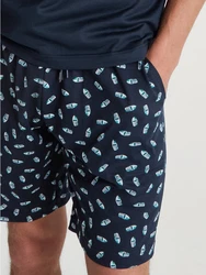 CALIDA Pyjamashorts RMX Sleep Herren Dunkelblau/Hellblau/Blau