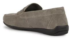 Geox U ASCANIO C Mokassin Loafer Pennyloafer Slipper Grau/Braun/Beige/Khaki