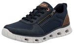 RIEKER Sport Sneaker Schnürschuh Freizeitschuh Halbschuh Dunkelblau/Hellblau/Blau