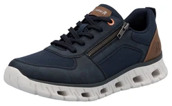RIEKER Sport Sneaker Schnürschuh Freizeitschuh Halbschuh Dunkelblau/Hellblau/Blau