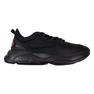 HUGO Leon Runn Sneaker mit Markendetails Rot/Schwarz