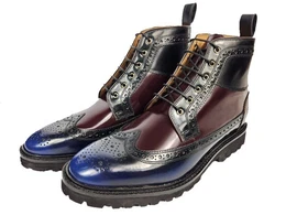 M&H-Matthew9 Multi-Colour Schnrboots Vegetabil gegerbtes Leder