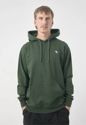 Cleptomanicx Kapuzensweatshirt Hooded Embro Gull 2 Dunkelgrün/Grün